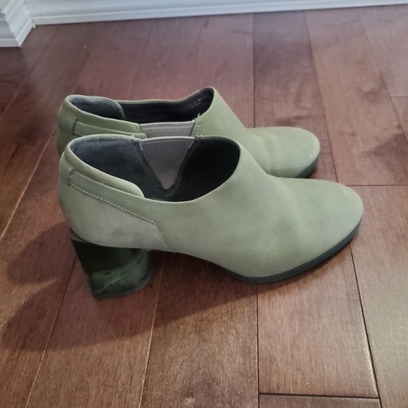 Green Camper Ankle Boots with Translucent Heel - Picture 2 of 5